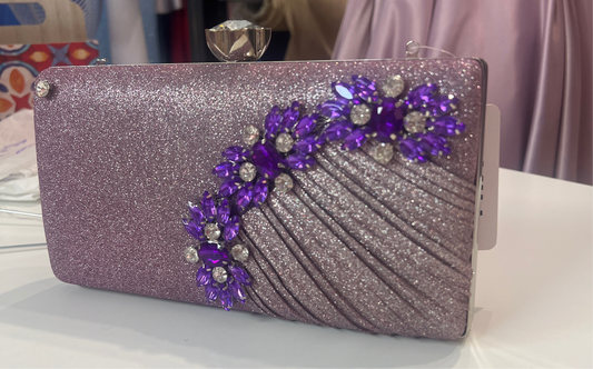 Pochette gioiello viola