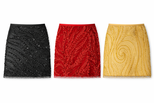 Gonna Mini Couture in Tulle Ricamato