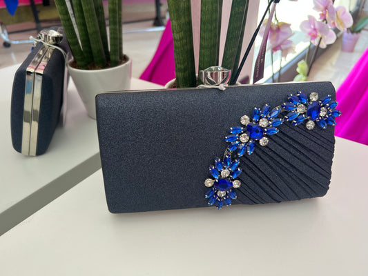 Pochette gioiello blu